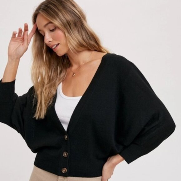 CLEAR OUT!!!! Dolman Sleeves Spring Cardi - Picture 2 of 11